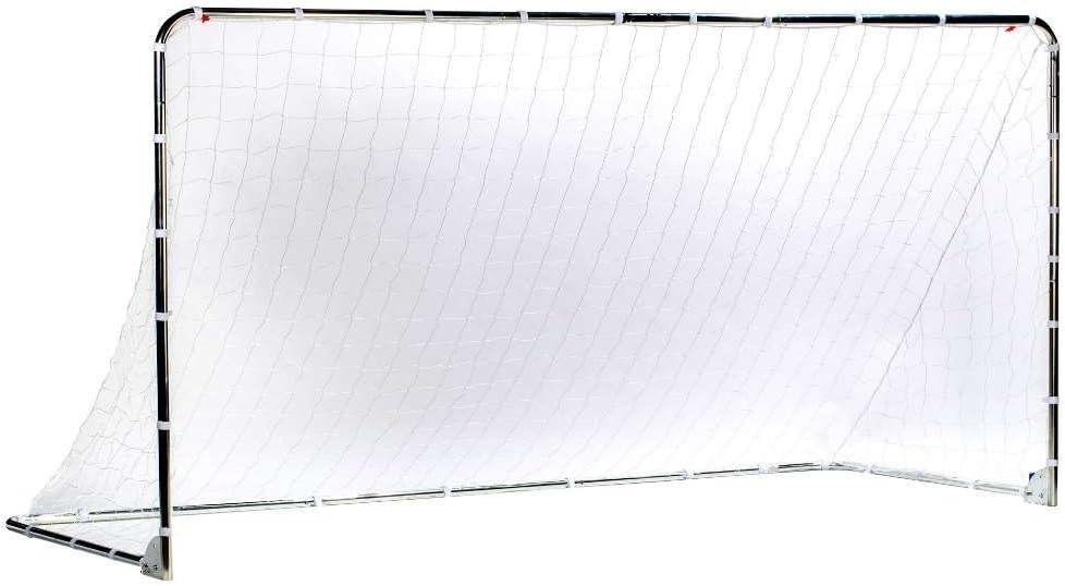 Franklin Sports Competition Soccer Goals - Backyard Portable Steel Soccer Goals - Adult + Youth Soccer Goal with Net + Ground Stakes Included - Multiple Sizes + Colors
