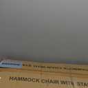 Unique U-Shaped Hammock Chair with Stand,Sturdy & Rust-Resistant,Free Gray Cotton Hammock Chair (Grey)