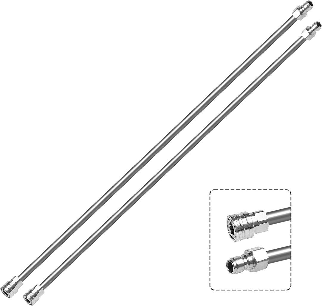 120 Inch(10ft) Pressure Washer Extension Wand, Stainless Steel Pressure Washer Wand Extender with 1/4" Ouick Connect Power Washer Lance, 2 Pack 60" Each Wand(4000 PSI)