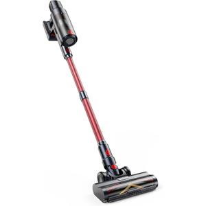 Cordless Vacuum Cleaner, 75Mins/55KPa/650W Self-Standing Vacuum Cleaners for Home, with Anti-Static&Anti-Tangle Brush, LED Touch Screen, Stick Vacuum for Carpets, Pet Hair, Hardwood Floors