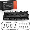 A-Premium Upgraded Aluminum Engine Valve Cover with Gasket and Bolts Compatible with Ram 1500 2500 3500 4500 5500 & Jeep Grand Cherokee, Wrangler, Commander & Dodge Ram 1500, Charger, Durango