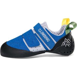 ABXOX Mens Womens Climbing Shoes for Indoor Outdoor Sport Climbing Bouldering Slip-Resistant & Breathable (Blue, Adult, Men, 10, Numeric, US Footwear Size System, Medium)