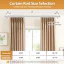 TONIAL Curtain Rod 32 to 115 Inch(2.6-9.6ft), Telescoping Splicing 3/4 Drapery Rods for Windows 83 to 110 Inch(6.9-9.1ft), Decorative Single Rod with Small Cap Finial, Silver
