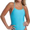 JOLYN Alyssa Fixed Back Women's Athletic One Piece Swimsuit for Competitive Swimming, Lifeguarding, Diving, Medium Coverage (30, Hawaii Blue)