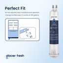 GLACIER FRESH EDR3RXD1 Compatible with 4396841 Refrigerator Water Filter, KAD3RXD1, WHR3RXD1, 4396841, 4396710, Filter 3, 46-9083,46-9030, 9030, 9083 Refrigerator Water Filter, 3 Pack
