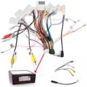 NHOPEEW Radio Wiring Harness Adapter Connector Compatible with Toyota Camry Pruis RAV4, Toyota Radio Wire Harness 16Pin Wiring Harness Kit Plug and Play with Canbus and RCA Cable & Original USB Cable