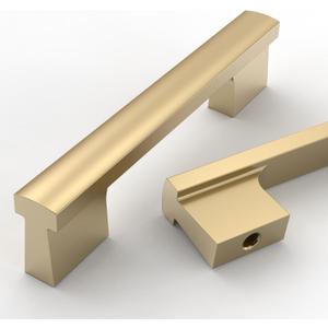 Asidrama 10 Pack 3.75 Inch(96mm) Champagne Bronze Cabinet pulls Kitchen Cabinet Handles, Cabinet Pulls Kitchen Cabinet Hardware for Cupboard Drawer Pulls