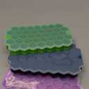 Ice Cube Trays for Freezer with Lid-Silicone Ice Cube Tray with Lid Ice Maker 3 Pack Multicolor, Easy-Release Reusable Ice Cube Coffee Scoop for Coffee Bar Accessories