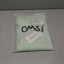 OMSJ Womens Striped Button Down Shirts Smocked Cuffed Sleeve Stylish Collared Office Work Blouses with Pocket (XL)