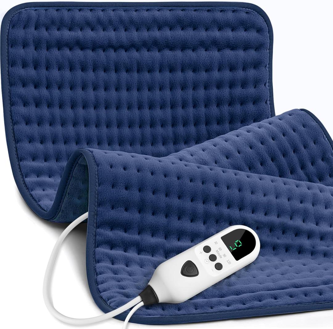 Heating Pad for Back 33"x17", Electric Heating Pads Large for Period Cramps Relief and Shoulder Pain, 9 Heat Settings, Machine Washable, Auto Shut Off, Birthday & Christmas Gifts for Women, Mom