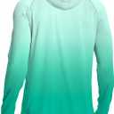 Men's UPF 50+ Sun Protection Hoodie Shirt Long Sleeve SPF Fishing Outdoor UV Hiking Lightweight Shirts (Blue, S)