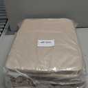 SNWDN 6 Pack Closet Cloth Storage Bins for Shelves,Large Storage Baskets for Shelves, Fabric Bins for Closet organization with Handles Beige 17''L x 12''W x 10''H