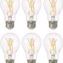 SYLVANIA LED TruWave Natural Series A19 Light Bulb, 40W Equivalent, Efficient 5.5W, Dimmable, 450 Lumens (40805), Soft White ( 6 Count )