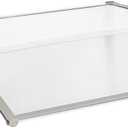 Window Awning Outdoor Polycarbonate Hollow Sheet Door Patio Canopy (Silver Canopy + Grey Bracket, 35" x 47.2")