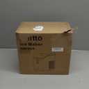 Aeitto Ice Maker Countertop 26lbs/24H, Ice Machine 8 Ice Cubes Ready in 6 Mins, 2 Sizes of Bullet Ice Portable Ice Makers with Basket & Scoop, Auto Self-Cleaning for Home/Kitchen/Office Stainless