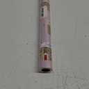 WRAPAHOLIC Reversible Christmas Wrapping Paper - Mini Roll - 17 Inch x 33 Feet - Pink House and Solid Pink Wrapping Paper with Metallic Foil Shine for Chrsitmas, Holiday, Party