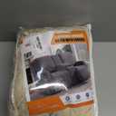 VANSOFY Recliner Loveseat Cover with Middle Console Stretch Reclining Sofa Slipcover for 2 Seat Jacquard Reclining Couch Sofa Covers Furniture Protector with Elastic Straps Bottom (Cream)