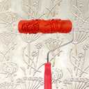 Hanroy 7'' Patterned Paint Roller for Wall Decoration Classic Brick Embossing Texture Rubber Roller Decorative Household DIY Paint Art Tool for Wall Decoration(EG346T)