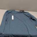 Dickies Big and Tall Men's Long Sleeve Heavyweight Crew Neck (Large, Baltic Blue Single Dye Heather)