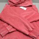 Trendy Queen Oversized Hoodies for Women Teen Girl Winter Sweatshirt Cute Acid Wash Pullover (Medium, Red)