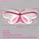 Led Ceiling Light Fixture Modern Kids Room Flush Mount Dimmable with Remote 36w Pink Butterfly Ceiling Lamp for Girl Boy Baby Bedroom Living Room