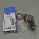 BEAUTURAL Fabric Shaver and Lint Remover, Sweater Defuzzer with 2-Speeds, 2 Replaceable Stainless Steel Blades, Battery Operated, Remove Clothes Fuzz, Lint Balls, Pills, Bobbles Gray