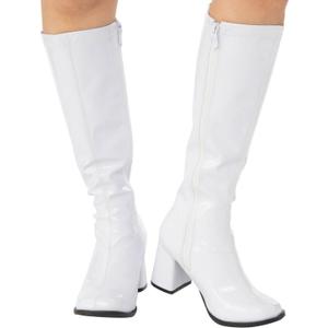 Rubies Women's Costume GoGo Boots, White, 9