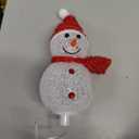 Newhale Set of 3 Snowman Solar Christmas Decorations, 8 Modes Solar Garden Lights, Candy Cane Christmas Stake Light, Outdoor Xmas Decor for Yard, Patio, Pathway (White)