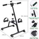 Pedal Exerciser Bike Hand Arm Leg and Knee Peddler Adjustable Fitness Equipment for Seniors, Elderly Home Pedal Exercise Bike for Total Body, with Gift Box