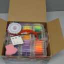 188 Embroidery Floss Set Including Cross Stitch Threads Friendship Bracelet String with 2-Tier Transparent Box, Floss Bobbins and Cross Stitch Kits