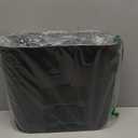 zoocatia Small Trash Can Garbage Can Container Bin with Handles 3 Gallons Plastic Wastebasket for Bathrooom, Bedroom, Office, Kitchen, Laundry Room, Dorm Room - Black (1 Pack)