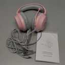 syndesmos CM7002 Gaming Headset for PS5, PS4, PC, Mac, Switch, Xbox Series, Surround Sound RGB Gaming Headphones with Noise Canceling Microphone, 50MM Dynamic Drivers, 3.5MM Audio Jack, Light Pink