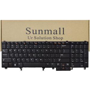 Replacement Keyboard Compatible with Dell Latitude E5520 E5520m E5530 E6520 E6530 E6540 Precision M4600 M4700 M6600 M6700 Laptop US Layout