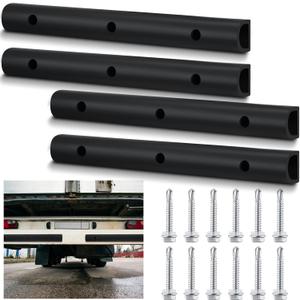 Yaocom 4 Pcs 2090616-2 20 Inch Universal Rubber Bumper Strip Durable D Shaped Rubber Bumpers Extruded Guard Protector Dock Bumpers with Installation Accessories for Truck Equipment and Delivery Bays