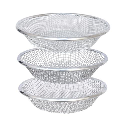 Soil Sifter for Garden Suitable for 5 Gallon Buckets (3 PCS 3/8in,1/4in,1/8in,)