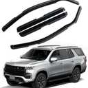 in Channel Rain Guards Fit for 2021 2022 2023 2024 2025 2026 Chevrolet (Chevy) Tahoe/GMC Yukon/Cadillac Escalade, Durable Window Wind Deflectors, Smoke Tinted Vent Window Visors Shades, 4PCS