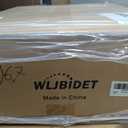 WLJBIDET Bidet Toilet Seat with Remote Control, Electronic Heated Bidet Seat with Adjustable Warm Water and Pressure, Warm Air Drying, Display Screen, Night Light, Slow Closed Toilet Lid, Elongated