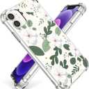 Designed for iPhone 12(2020)/iPhone 12 Pro(2020) 6.1inch Case, Cute Crystal Protective Cover, Black Cute Cow Print Design [Not-Yellowing] Shockproof Slim Fit for Women, Girls