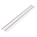 MECCANIXITY DIN Rail Slotted Aluminum Mounting Guide 500mm Long 35mm Wide 7.5mm High Silver Tone Pack of 2