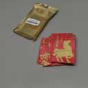 ELLZK 36 Pcs Chinese Red Envelopes Lucky Money Envelopes 2026 Chinese New Year Horse Year Envelope Small and 50 Pieces Chinese Feng Shui Coins Good Luck Fortune Coin I-Ching Coin for Health and Wealth