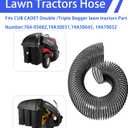 1*Diameter 8 inches, length 47 inches（1.2M）764-05082 Flex Hose for MTD CUB CADET 36" 42" 46" 50" 54" Rear Fast Double Bagger