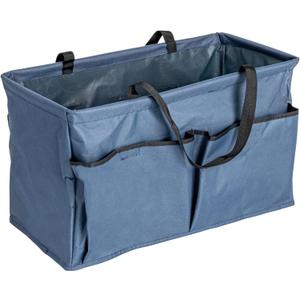 Household Essentials Blue Krush Container All-Purpose Utility Tote with Pockets (
11"L x 22"W x 13"H)