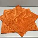 decorUhome Summer Couch Throw Pillow Covers 18x18 Set of 2, Decorative Soft Velvet Modern Cozy Chenille Pillow Cases with Elegant Design for Sofa Bed Living Room Home Decor, Rust