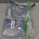 Allegra K Women's Washed Denim Buttoned Vest W Flap Pockets Small Light Blue-B.S