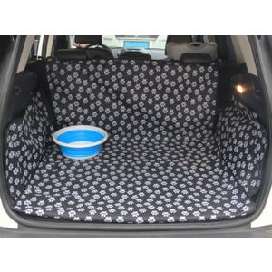 Pet Dog Trunk Cargo Liner - Oxford Car SUV Seat Cover - Waterproof Floor Mat for Dogs Cats - Washable Dog Accessories (Large (Pack of 1), Paw Print)