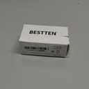 BESTTEN Dimmer Light Switch, Single Pole or 3 Way Slide Dimmable Switch, Compatible with LED Dimmable Lamp, CFL, Incandescent, Halogen Bulb, Neutral Wire Not Required, UL Listed, White