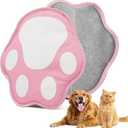 New-Craft Pet Hair Removal Glove | Anti-Static, Reusable | for Dogs & Cats | Works on Pet Beds, Carpets, Sofas, Car Seats, Hair-Prone Clothes (Pink) (Pink)