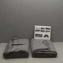 Pack of 2 Deep Dream Sectional Couch Cover - Geometrical Jacquard Fabric Sofa Cover for 3 Cushion Couch, Dogs - Medium, 71" x 91", Dark Grey