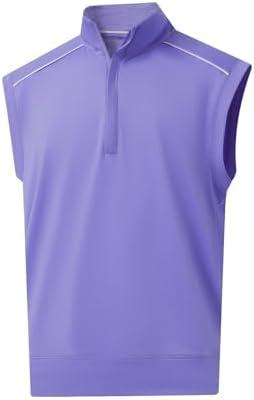 M MAELREG Golf Vests For Men Dry Fit Lightweight Moisture Wicking Performance Sports Breathable Golf 1/4 Zip Pullover Men , L