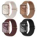 Braided Stretchy Solo Loop Compatible for Apple Watch Band 38mm 40mm 41mm 42mm 44mm 45mm 46mm 49mm for Women Men, Nylon Elastic Straps Wristbands for iWatch Series 11/10 9 8 7 6 5 4 3 SE/Ultra 3 2 1